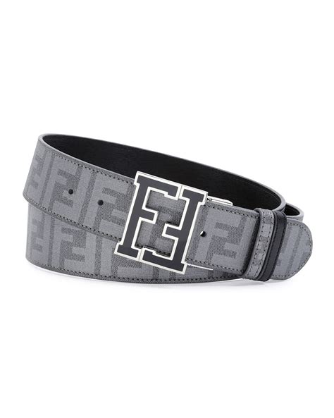 fendi belt gray|fendi men's reversible belt.